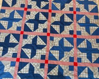 Vintage Hand Stitched Quilt Topper