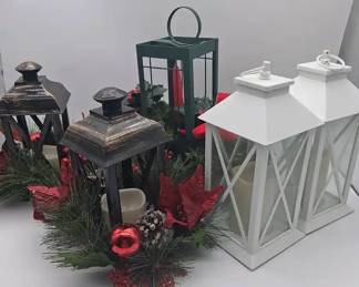 3 Christmas Lanterns 2 White