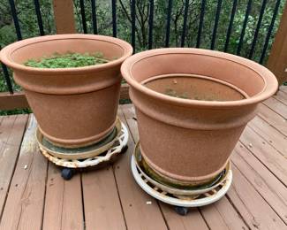 2 Large Plastic Pots