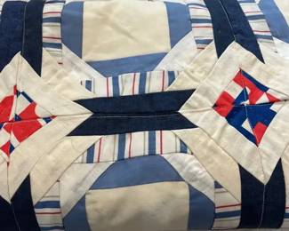 Vintage Quilt Handcrafted Hand Sewn