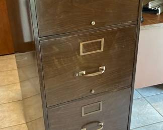 Vintage Security Steel Equipment Corp. fireproof filing cabinet.