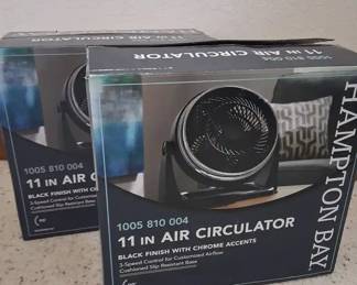 2 Hampton Bay 11 Inch Air Circulator Fans