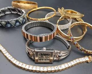 Bracelet Assortment Including Monet Costume