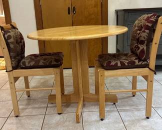 Butcher Block Farmhouse, Breakfast Nook Table For Two