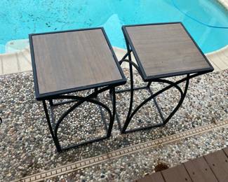 Pair Of Outdoor Side Tables