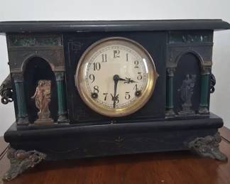 Antique Sessions Mantel Clock Beautiful Details