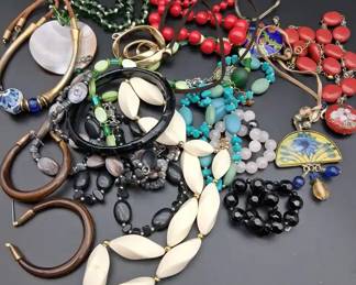 Beaded Jewelry Assortment Including Chaps