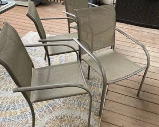 Set Of 4 Patio Chairs