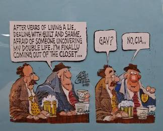 Comic Printed On Clear Slide Matting No Frame