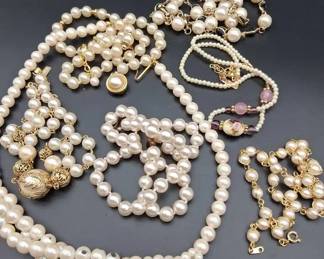 Pearl Look Costume Jewelry