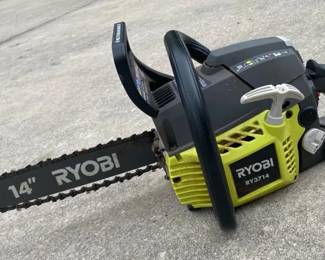 Ryobi 14 Inch Chainsaw untestedchain Moves Freely, Pulls