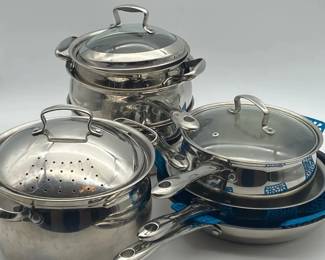 Tools Of The Trade Set Pots, Pans, Steamers
