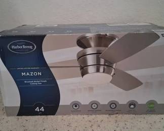 Harbor Breeze 44 Inch Brushed Nickel Ceiling Fan New In Box