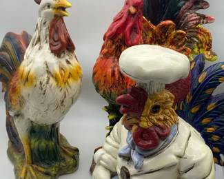 Large Ceramic Chicken Chef
