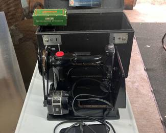 Singer featherweight with accessories, book, case! Works great!