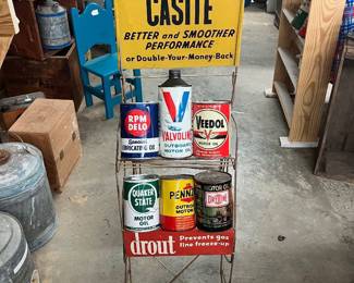 Vintage oil display