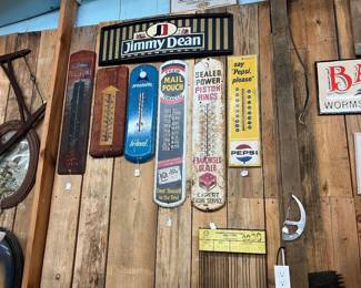 Advertising thermometers