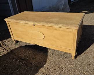 Vintage Cedar Chest  Blanket Box