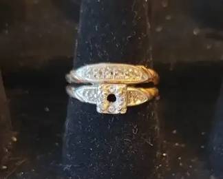  06 14K Wedding Band Set