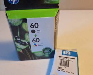 HP 60 Black  TriColor Ink Cartridges  New in Sealed Box