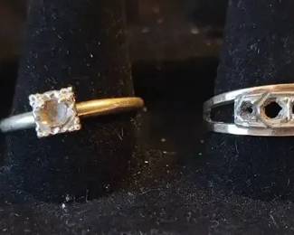 Vintage Ring Lot  10K 14K Gold Marked