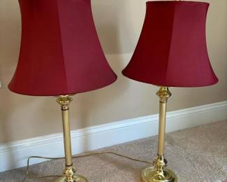 036 pairofbeaconhousebrasstablelampsw