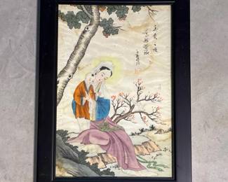 095 framedchinesewatercolorpainting