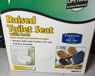 162 medlineraisedtoiletseatwithlock