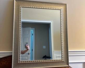 067 metallicframedwallmirrorwithbeveled