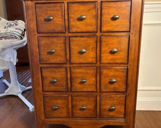 003 woodenapothecarychestwith12drawers