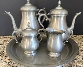 139 poolepewterteacoffeeserviceset5pi