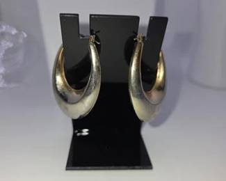 Large oval hoops