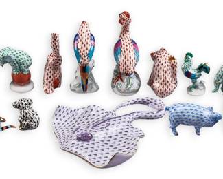 Herend Porcelain Animal Figures