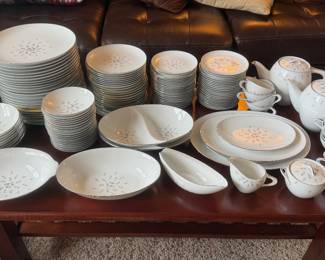 Large 143 Piece Floral Fine China Set