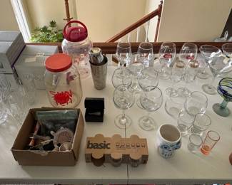 Barware, copper cups