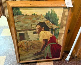 Signed Mexican Painting 