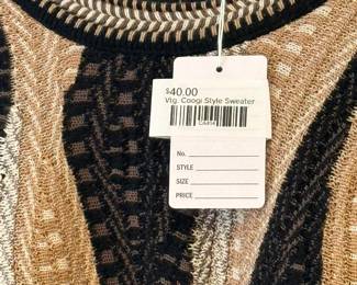 Vtg Coogi Style Sweater 