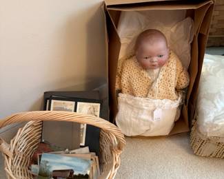 Vintage Doll, Baskets 