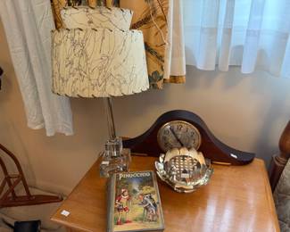 Decorative Table Lamp, Mantle Clock