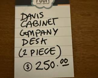 Davis Cabinet Company Desk 