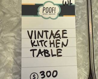 Vintage Kitchen Table 