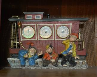 VINTAGE CABOOSE BAROMETER