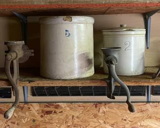 CROCKS, OLD GRINDERS