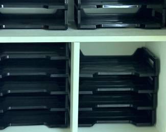Stackable office letter trays