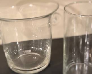 Clear glass pitchers