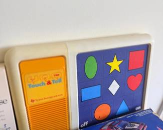 Vintage Touch and Tell toy and Hot Wheels