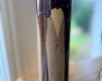 Drip-glaze art pottery vase