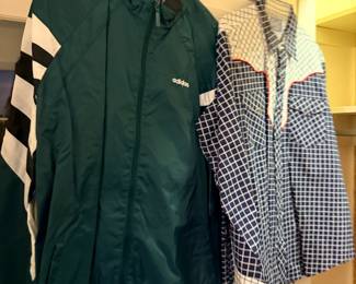 Vintage Adidas track jacket and shirts