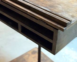Wood lectern podium with drawer