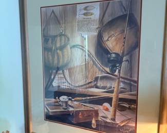 Framed nautical still life print